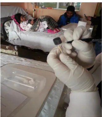 Figura 10. El transporte del hisopado en caldo lactosado, realizado en el laboratorio del  Hospital Carlos Monge Medrano de Juliaca, de marzo a setiembre del 2016 