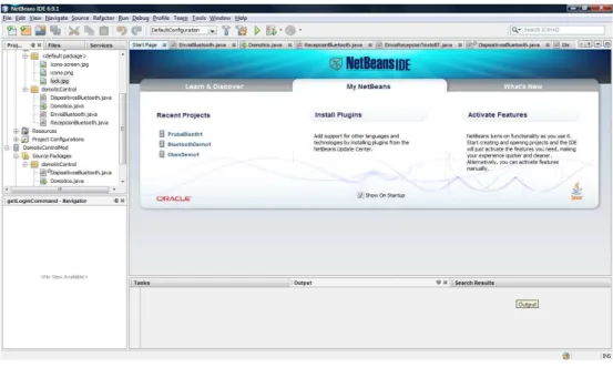 Figura 1-18.- Pantalla Inicial de NetBeans IDE 