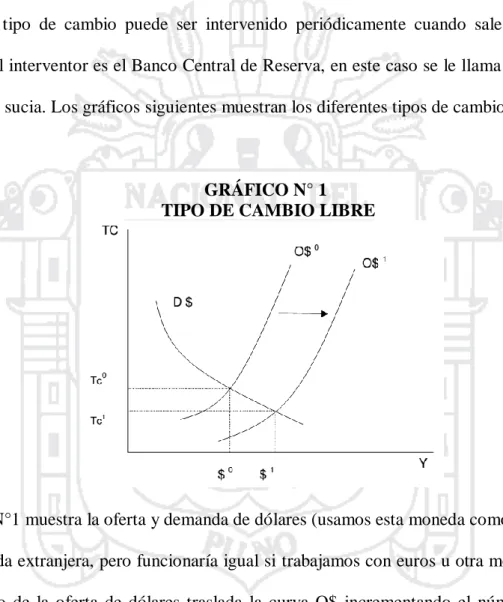 GRÁFICO N° 1   TIPO DE CAMBIO LIBRE 