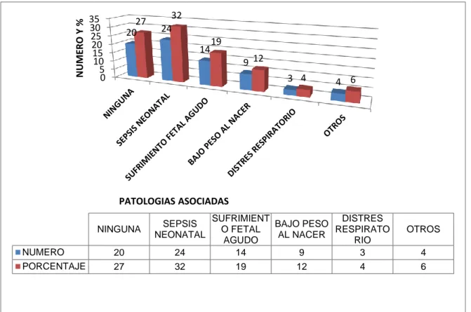 Figura Nº 2. Patologías asociadas a Ictericia neonatal en el Hospital  Manuel Núñez Butrón de Puno