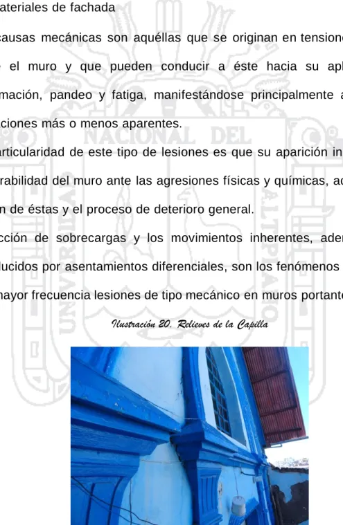 Ilustración 20. Relieves de la Capilla 