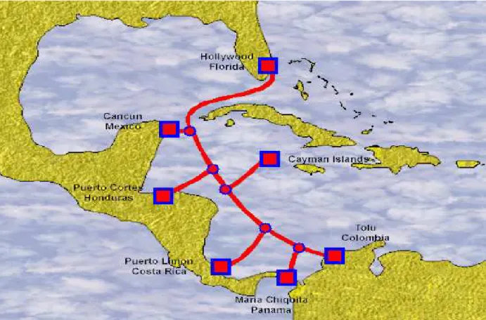 Figura 2. 15. Red Cable submarino MAYA. 