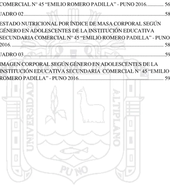 CUADRO 01 .........................................................................................................