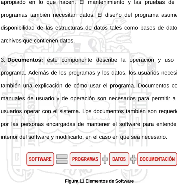 Figura 11 Elementos de Software  