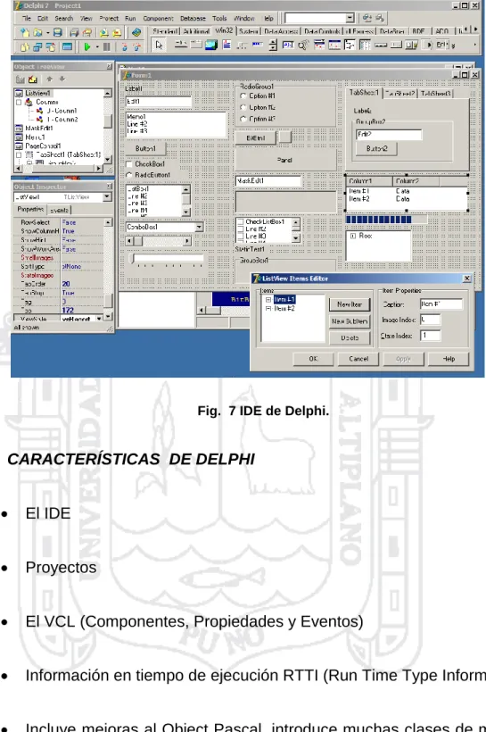 Fig.  7 IDE de Delphi. 