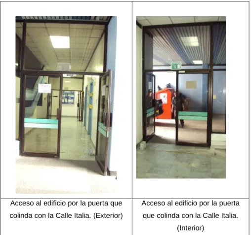 Figura 2.6. Accesos al subsuelo del Edificio “B”. 
