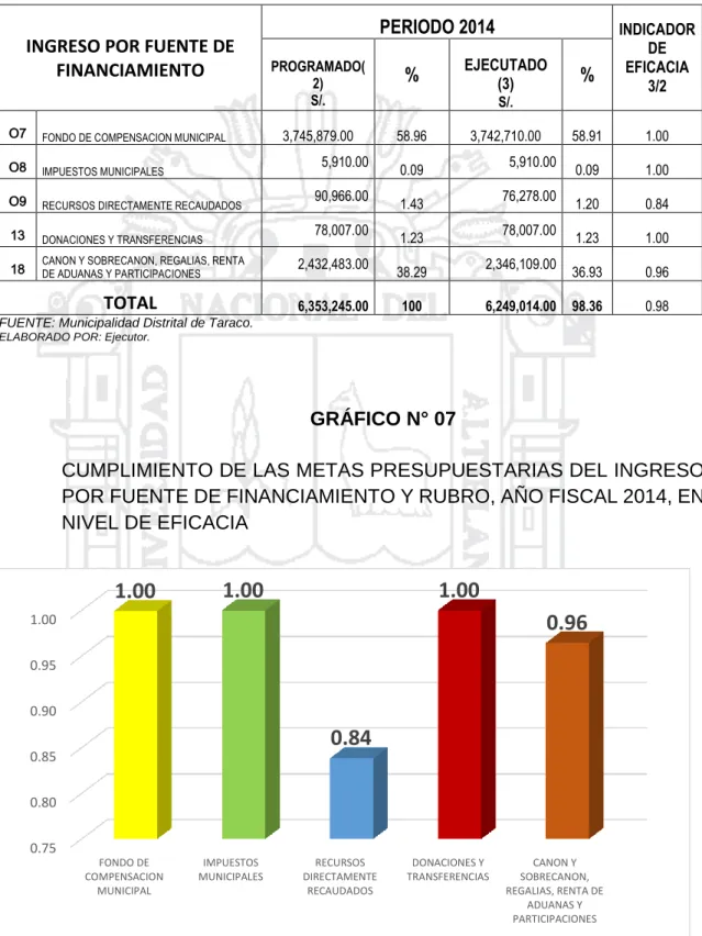 GRÁFICO N° 07 