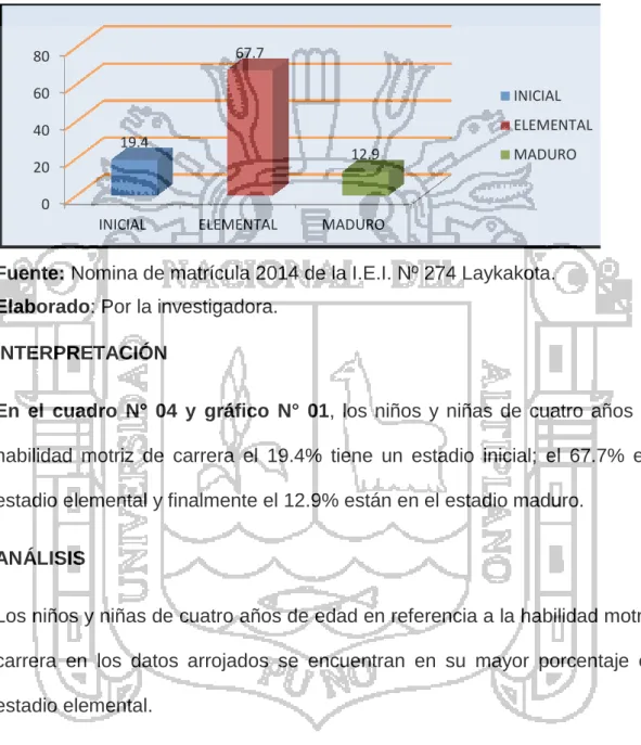 Gráfico N° 01 