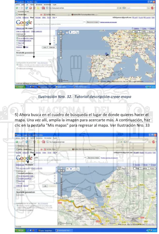 Ilustración Nro. 33. Tutorial mis mapas 