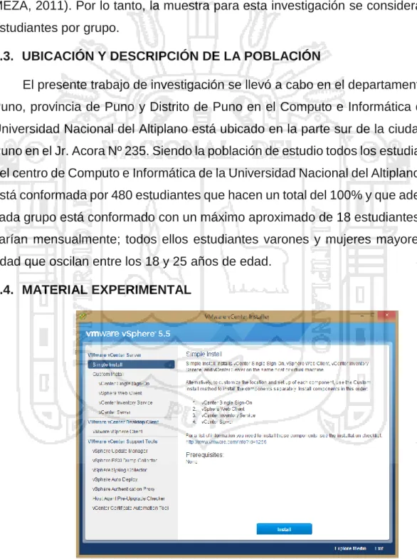 Figura N° 15. VMWARE Vsphere 5.5  Fuente: (VMWARE, 2013) 