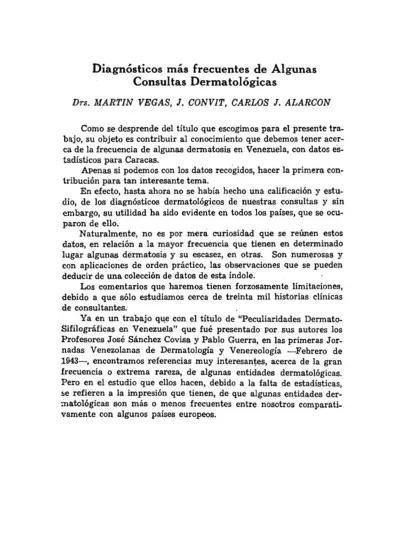 Diagnósticos Más Frecuentes De Algunas Consultas Dermatológicas 5857