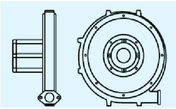 Figura 2. 19. Ventilador centrifugo, alta presión 