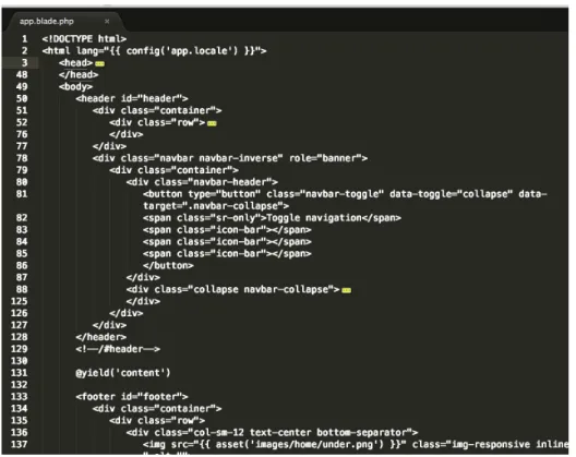 Figura 3.3: Template principal del proyecto