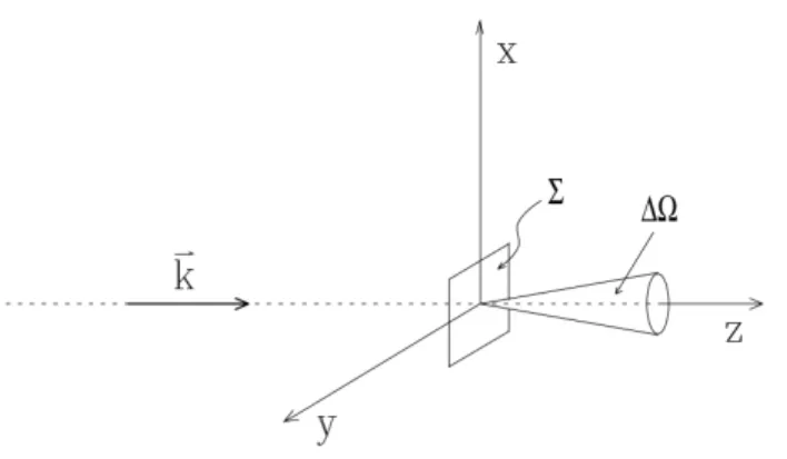 Figure 8: Coordinate system defined to describe the propagation of a non-monochromatic wave [11].