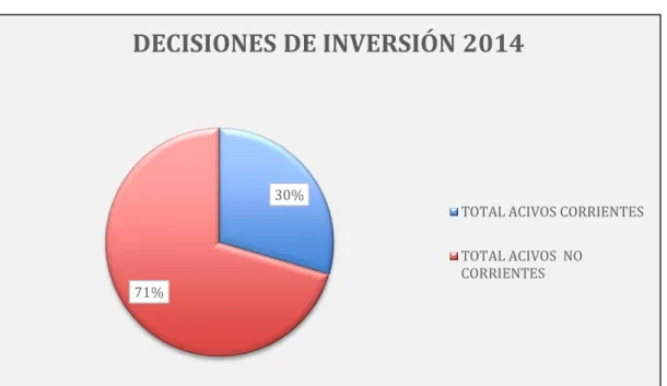 Gráfico 11. Composición del activo para el año 2014 