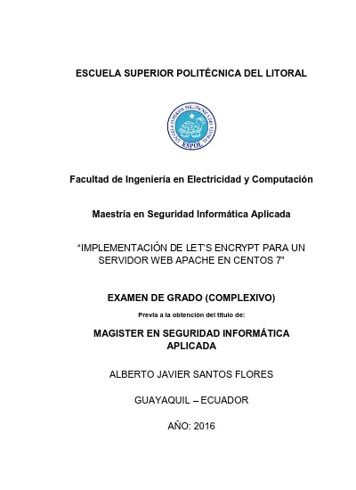 Escuela Superior PolitÉcnica Del Litoral Facultad De Ingeniería En Electricidad Y Computación 2505