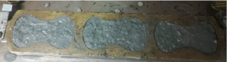 Ilustración 12. Moldes en forma de corbatín 