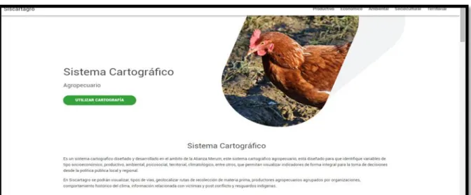 figura 2. Visualización software siscartagro (Alianza Merum, 2018). 