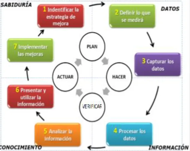 Figura 1.3 Ciclo de los 7 pasos de CSI [1] 