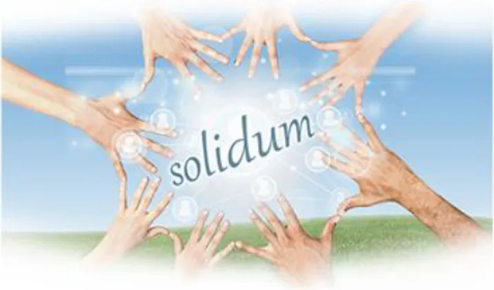 Figura 2. Solidaridad (del latín solidum) se refiere a la fuerza  de la asociatividad 