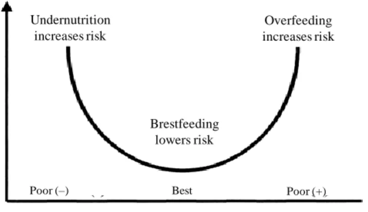 Figure 2. Hypothesis about early childhood nutrition and risk of fatness in adulthood (Martorell et al.,  2001)
