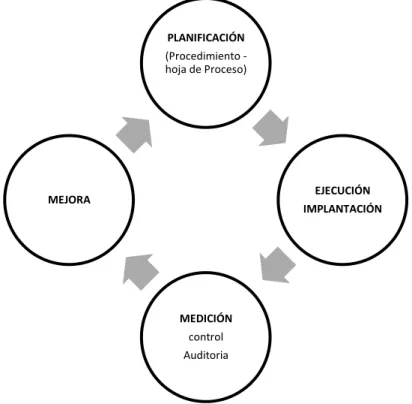 Figura 1.6. Ciclo de la Gestión de los Procesos [13]. 