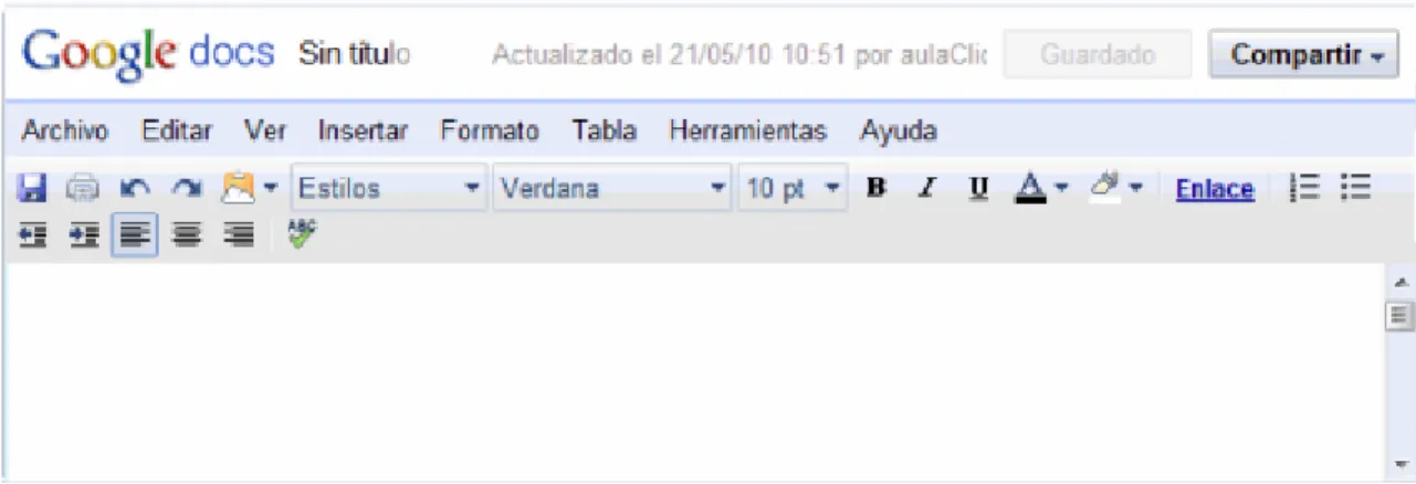 Figura 9 Crear documento de texto 