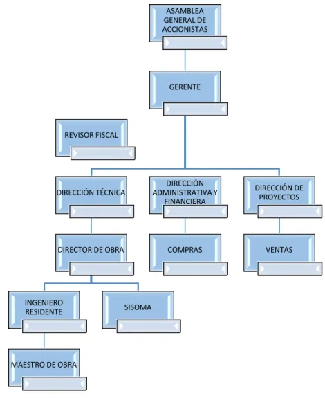 Figura 4. Estructura orgánica 