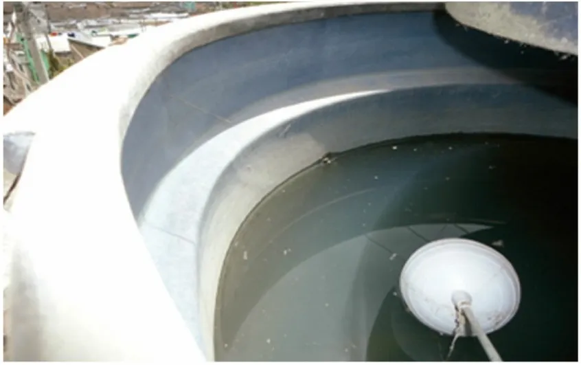Figure 9.3 Turbid water available in storage tank