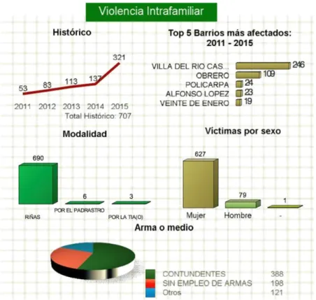 Figura 14 – Violencia intrafamiliar en el municipio de Apartadó 