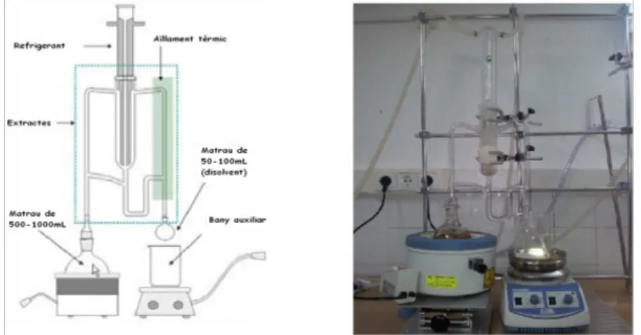 Figura 6. Sistema de destil·lació-extracció Likens-Nikerson