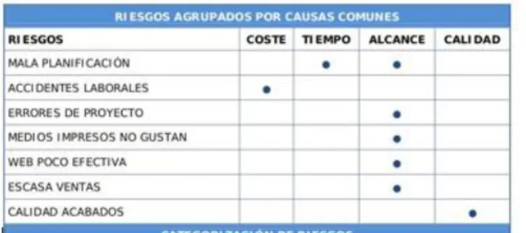 Figura 3. Estrategia y Categorización de riesgos 