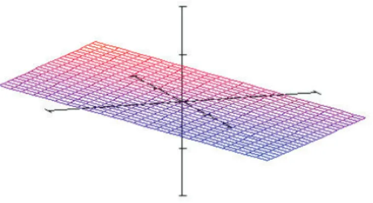 Figura 2.3: Corte temporal del universo FLRW espacialmente plano para k = 0.