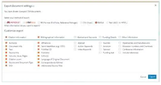 Figura 4.5: Datos a exportar.