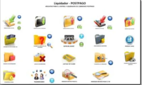 Figura 5. Aplicativo Para el Control y Liquidación de Comisiones Postpago. 