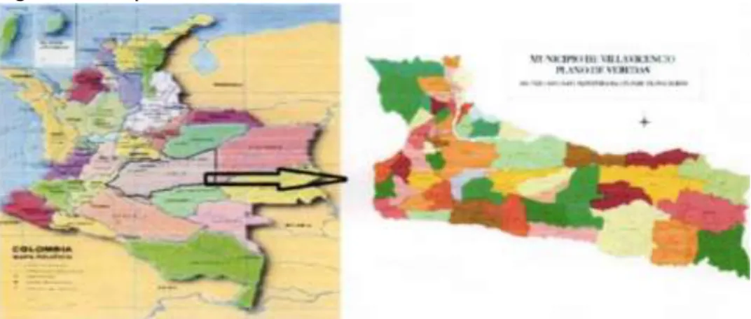 Figura 4. Mapa de las comunas de Villavicencio 
