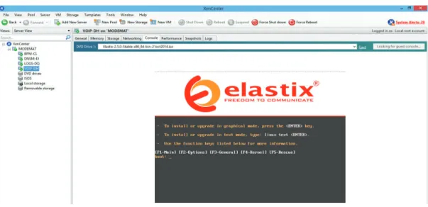 Figura 2.2 Instalación de Elastix 