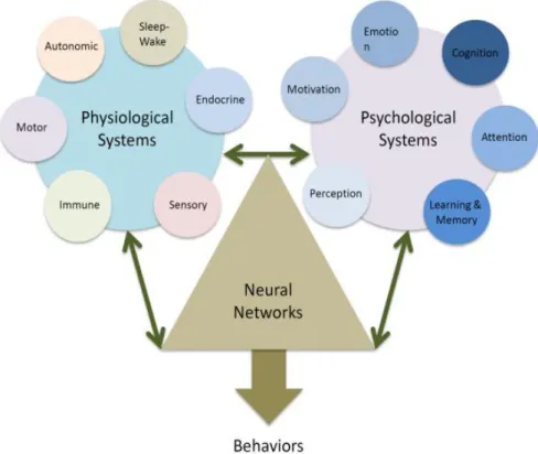 Figure 2. Integration of pain behaviors – physiological and psychological systems involved  (Simons et al., 2013)