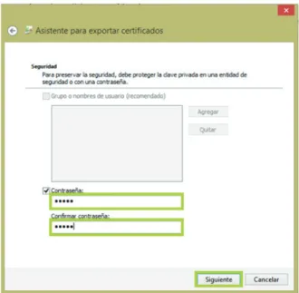 FIGURA 25.  Finalización del proceso de exportación del  certifi cado digital del pC 1.