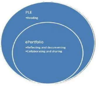 Figura 4: Processos en comú entre PLE i ePortafoli (Tur, 2012, 4) 16