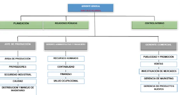 Cuadro 1   Organigrama 