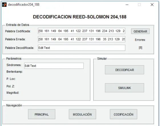 Figura 2.68 Interfaz completa del proceso de Decodificación. 