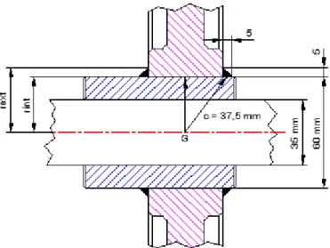 Figura 4. 14.  Diagrama de junta soldada. 
