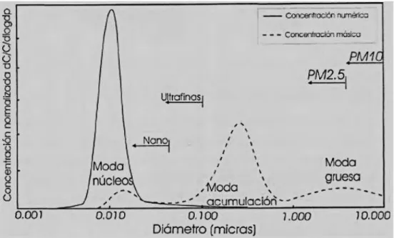Figura 1. 6. Distribución típica de tamaños de partículas. 