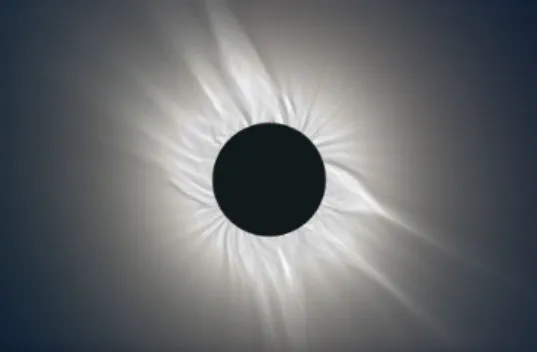Figure	1.1:	 	The	solar	corona	during	the	total	 solar	 eclipse	 of	 March	 29,	 2006	 (Koen	 van	 Gorp).	