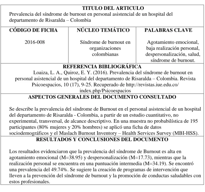 Tabla 11. Artículo 9 