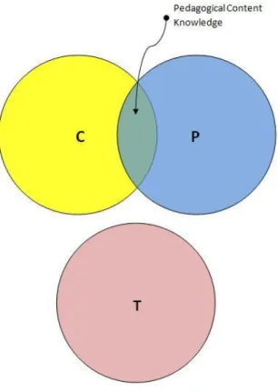 Figura 8. Tractament aïllat del coneixement tecnològic (Mishra i Koehler, 2006, 1024) 