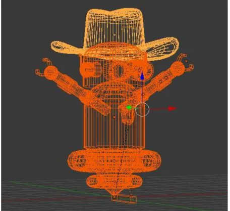 Figura  14.  Blender  modelado  del  cuerpo.