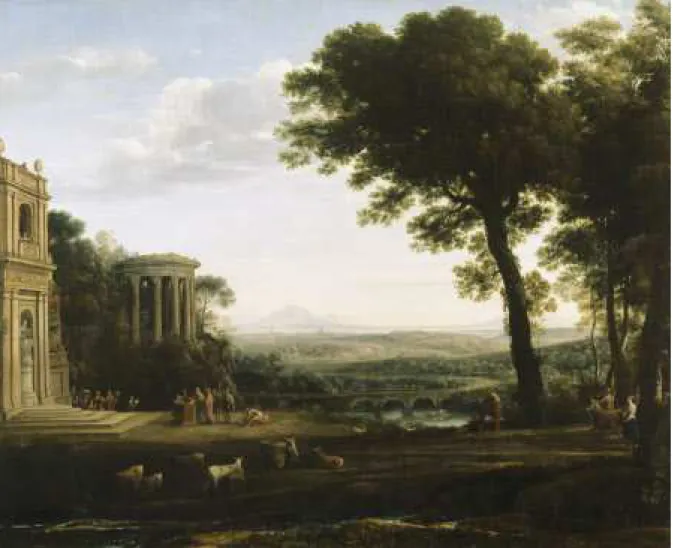 Figura 10. Claude Lorraine, Paisaje y sacrificio de Apolo (1662). Fuente: National Trust Collections  http://www.nationaltrustcollections.org.uk 