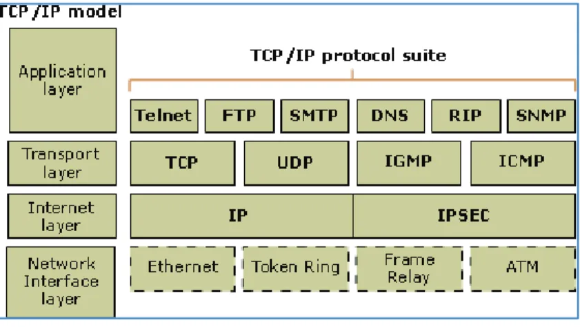 Figura 1.7   Modelo TCP/IP [9] 